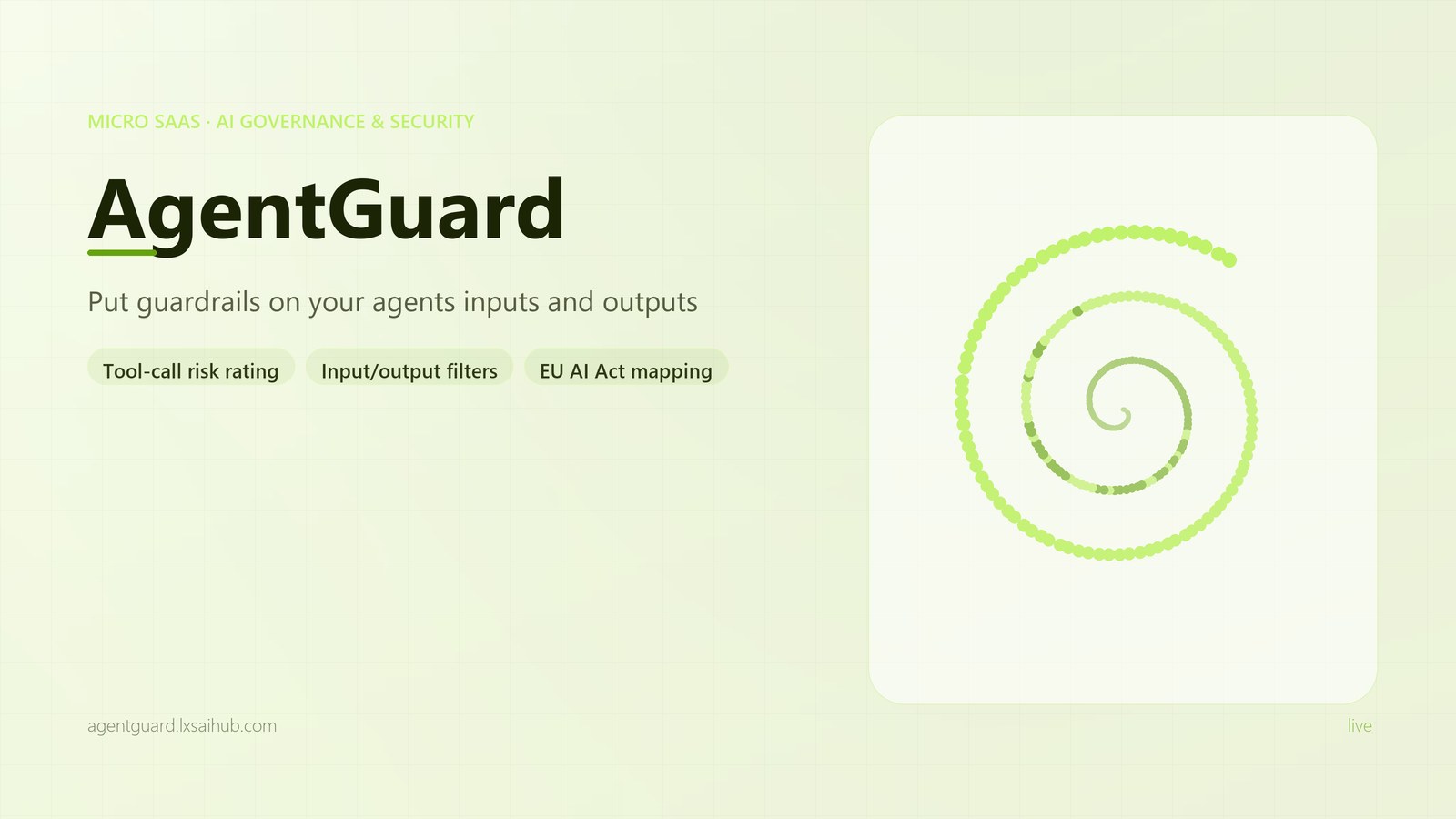 AgentGuard interface overview